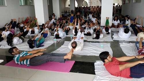 SMBT Ayurved College and Hospital Nashik Yoga day photo 1